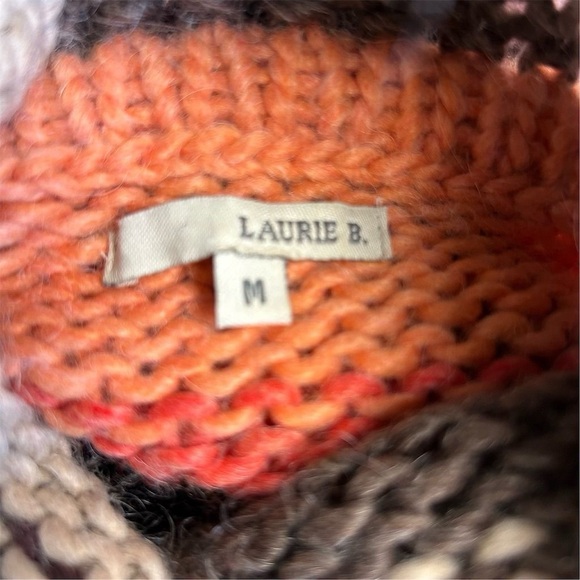 Anthropologie Laurie B. Stripe Women's Mohair Wool Blend Striped Sweater Size M - Picture 8 of 10